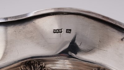 Lot 94 - A graduated pair of late Victorian silver dessert stands or tazzae
