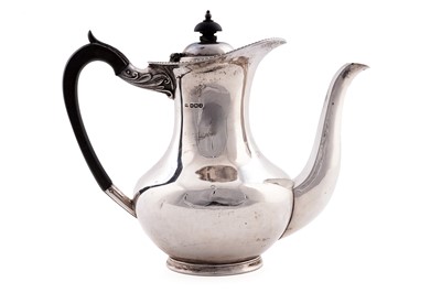 Lot 95 - A Great War period silver coffee pot