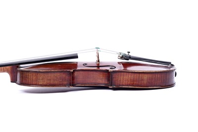 Lot 35 - A violin stamped 'PERRY'