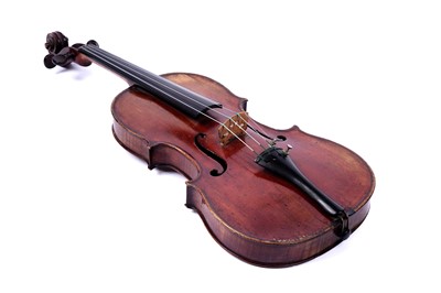 Lot 35 - A violin stamped 'PERRY'