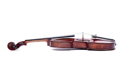 Lot 35 - A violin stamped 'PERRY'