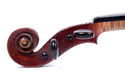 Lot 35 - A violin stamped 'PERRY'