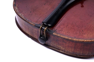 Lot 35 - A violin stamped 'PERRY'