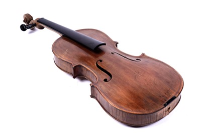 Lot 36 - An English violin labelled 'Hugh Junor'