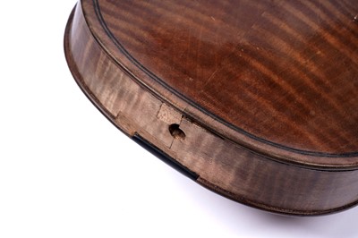 Lot 36 - An English violin labelled 'Hugh Junor'