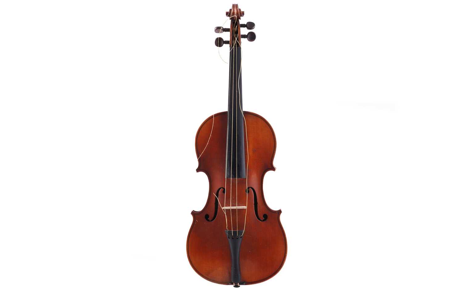 Lot 22 - A French violin; and a bow stamped Schultz