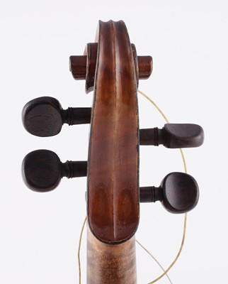 Lot 22 - A French violin; and a bow stamped Schultz