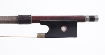 Lot 22 - A French violin; and a bow stamped Schultz