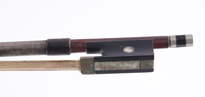 Lot 22 - A French violin; and a bow stamped Schultz