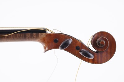 Lot 22 - A French violin; and a bow stamped Schultz