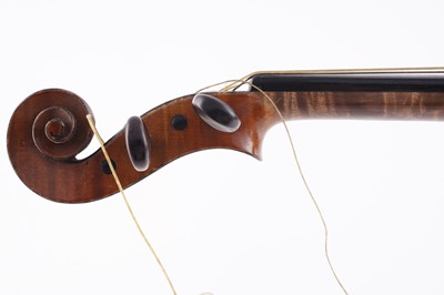 Lot 22 - A French violin; and a bow stamped Schultz