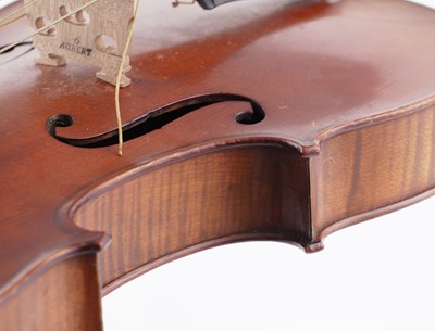 Lot 22 - A French violin; and a bow stamped Schultz
