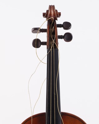 Lot 22 - A French violin; and a bow stamped Schultz