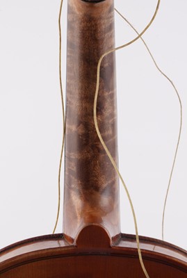 Lot 22 - A French violin; and a bow stamped Schultz