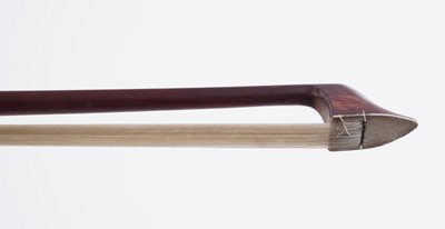 Lot 22 - A French violin; and a bow stamped Schultz