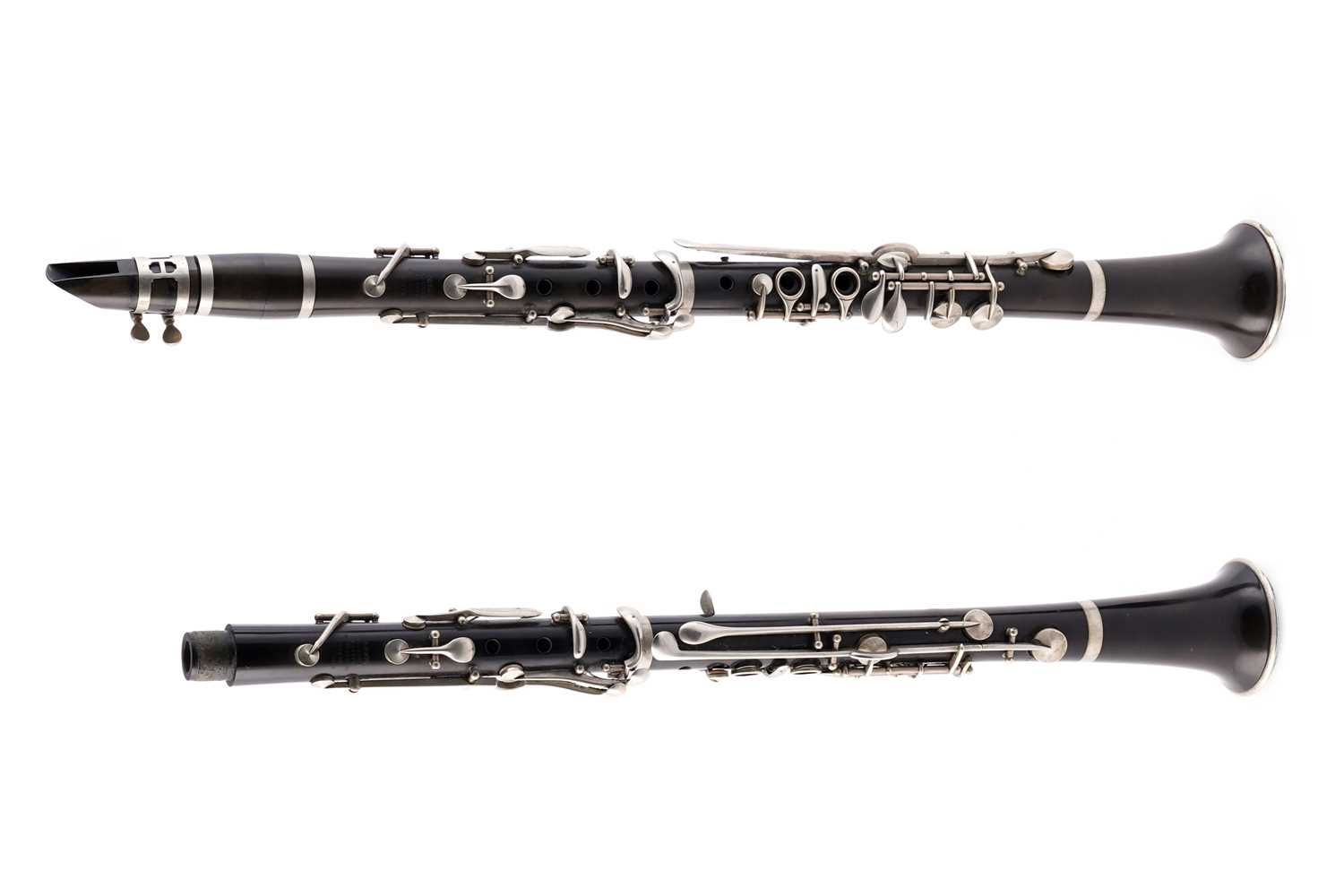 Lot 4 - A pair of Hawkes clarinets