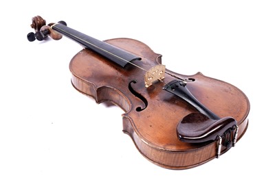 Lot 38 - A violin by D. Lindsey, Gateshead
