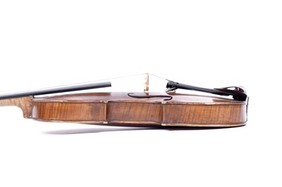 Lot 38 - A violin by D. Lindsey, Gateshead