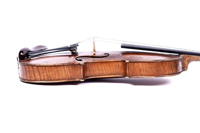 Lot 38 - A violin by D. Lindsey, Gateshead