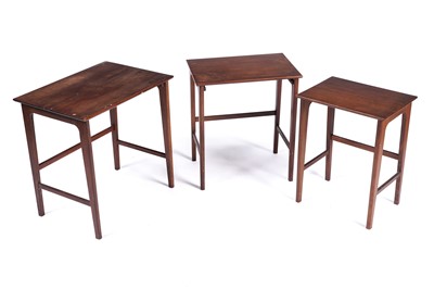 Lot 535 - A Younger: a mid-20th Century afromosia nest of three tables