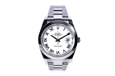 Lot 753 - Rolex Oyster Perpetual Datejust: a stainless steel cased automatic wristwatch
