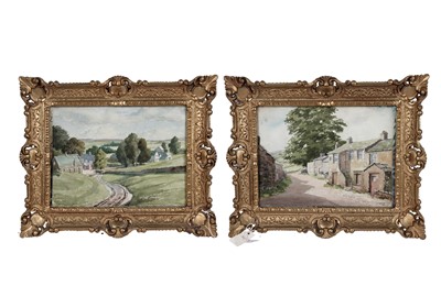 Lot 585 - J. F. Watson - A pair of cottage scenes | watercolour