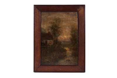 Lot 170 - John Falconar Slater - Cottage at sunset | oil