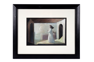Lot 698 - Eric Seeley - Woman With Bird | oil