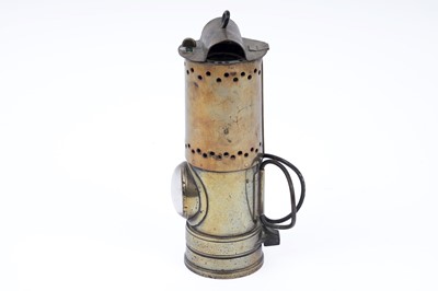 Lot 647 - A Laidler of Durham brass miner's lamp