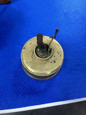 Lot 647 - A Laidler of Durham brass miner's lamp