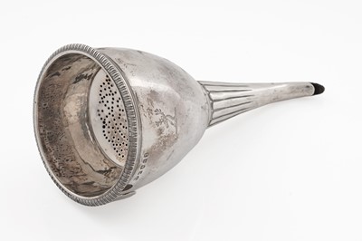 Lot 84 - A George III silver wine funnel