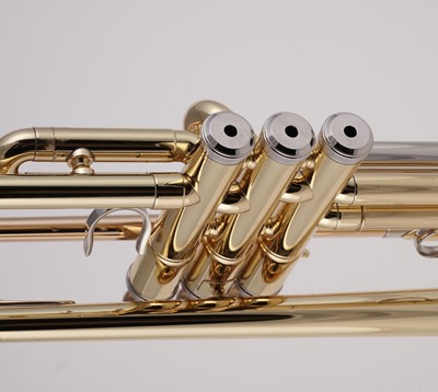 Lot 15 - A Yamaha YTR 2320E Bb lacquered brass trumpet