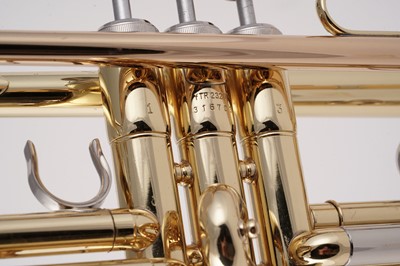 Lot 15 - A Yamaha YTR 2320E Bb lacquered brass trumpet