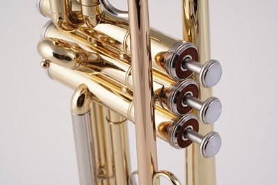 Lot 15 - A Yamaha YTR 2320E Bb lacquered brass trumpet