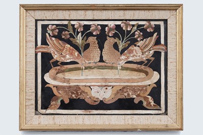 Lot 1025 - An early 19th Century scagliola panel picture