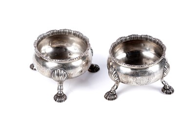 Lot 222 - A pair of George III silver salts