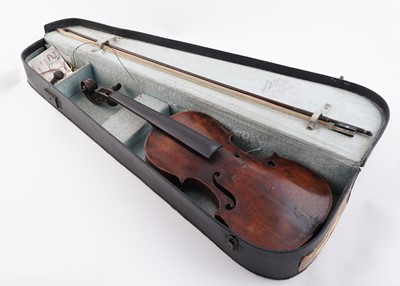 Lot 44 - Three violins for repair