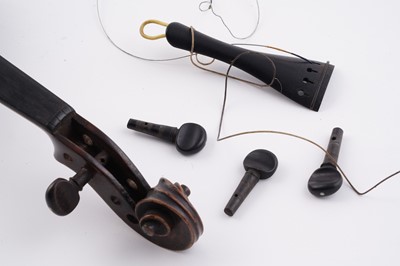 Lot 44 - Three violins for repair