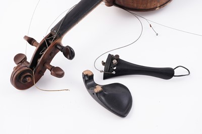 Lot 46 - Two violins for restoration