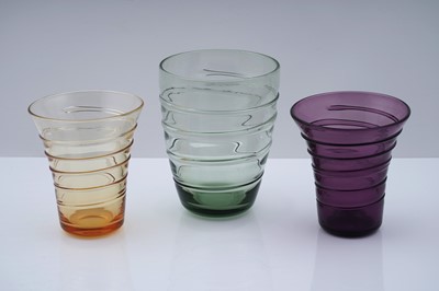 Lot 627 - Three pieces of James Powell glass