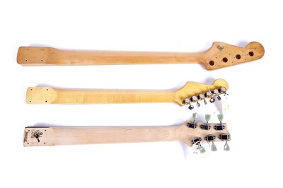 Lot 132 - Three guitar necks
