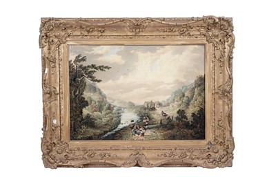 Lot 178 - E. Ormsby - Woodcutter and his family | oil