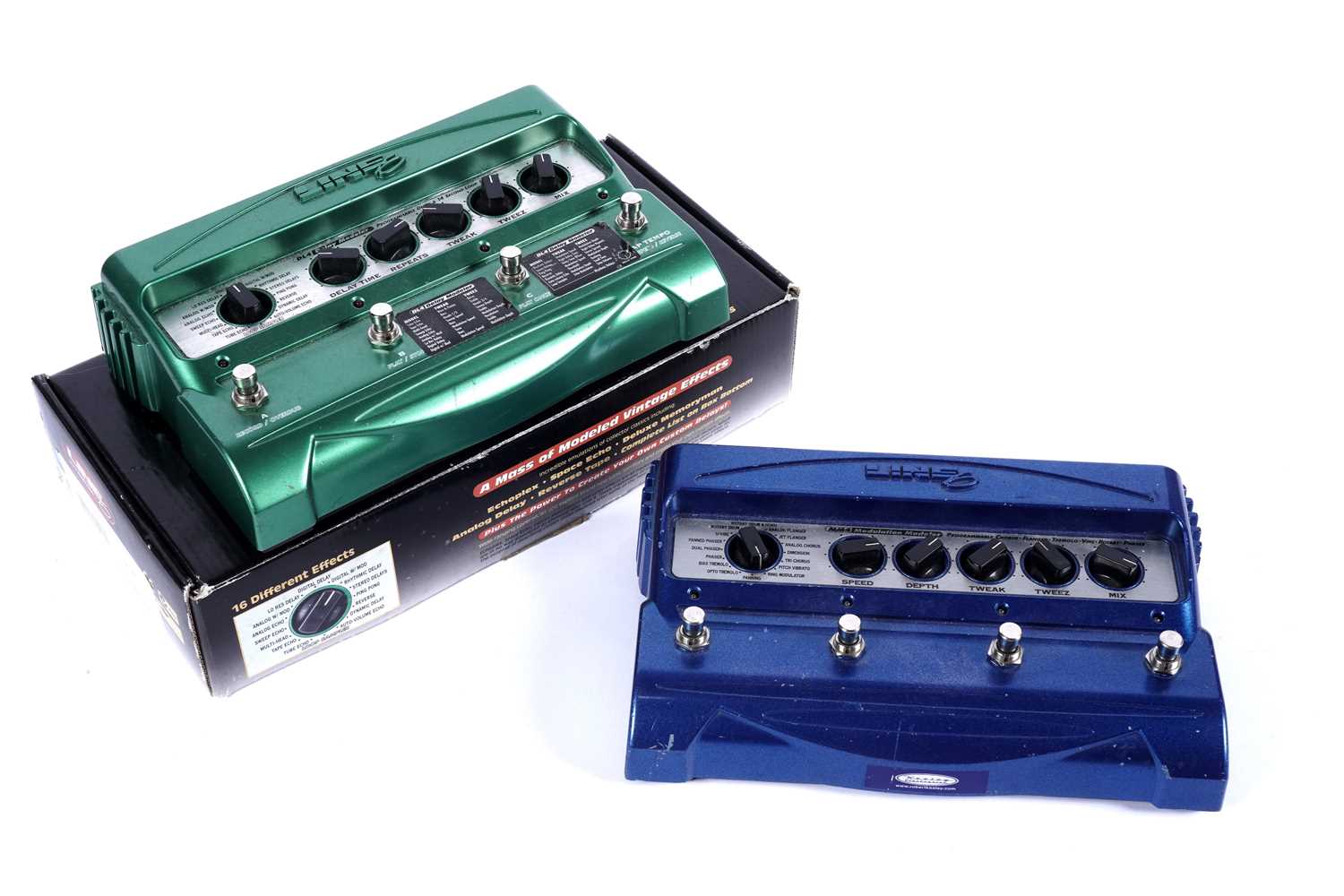 Lot 160 - A Line 6 DL4; and a Line 6 MM4