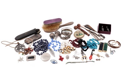 Lot 2 - Antique and modern jewellery and silver