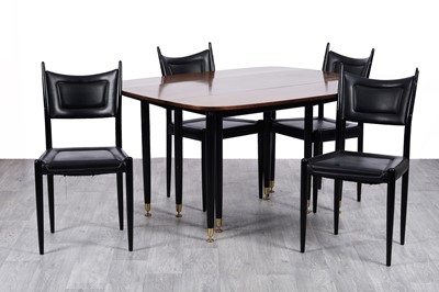 Lot 88 - E Gomme for G Plan: a 'Librenza' drop leaf dining table; and four chairs