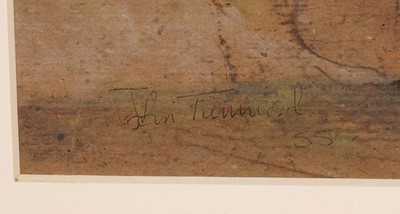 Lot 503 - John Tunnard - Abstract with lettering | mixed media