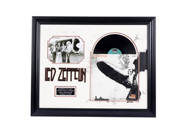 Lot 665 - A Led Zeppelin Vinyl Album signed by all four members