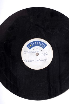 Lot 220 - A Led Zeppelin Interest Robert Plant 'I Believe' Acetate