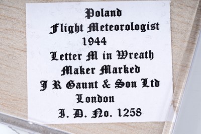 Lot 670 - Polish Air Force in Great Britain Aircrew Brevet and other badges