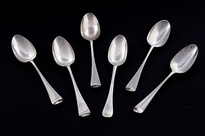 Lot 502 - Fancy-back silver tablespoons
